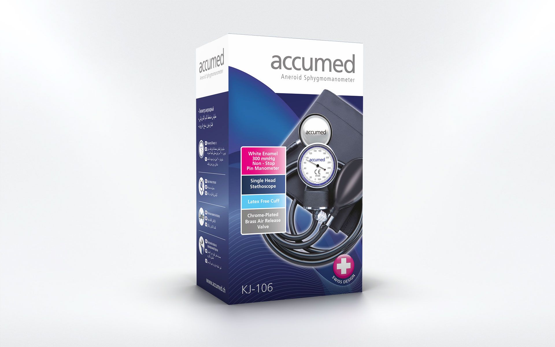 Accumed aneroid bp machine With Stethoscope original