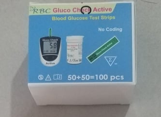 Gluco Check Active Blood Glucose Test Strips