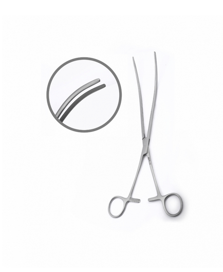 Intestinal Clamp Non-Crushing  Curved