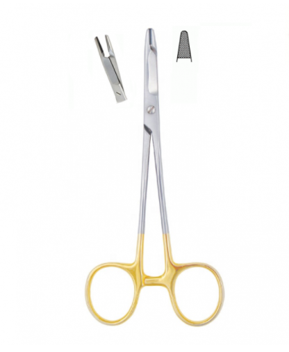 TC Needle Holder With Scissor