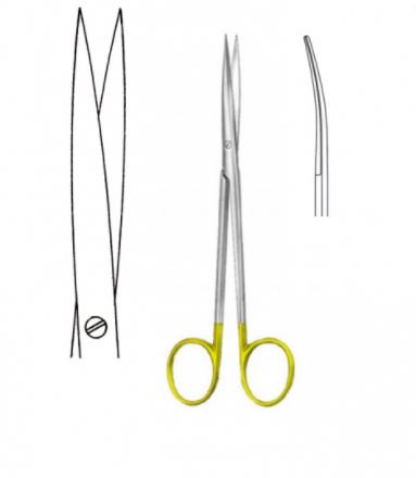 Hilbro TC Tonsil Scissor Curved